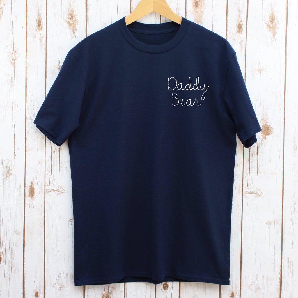 Daddy Bear Embroidered Men's T Shirt, - Betty Bramble