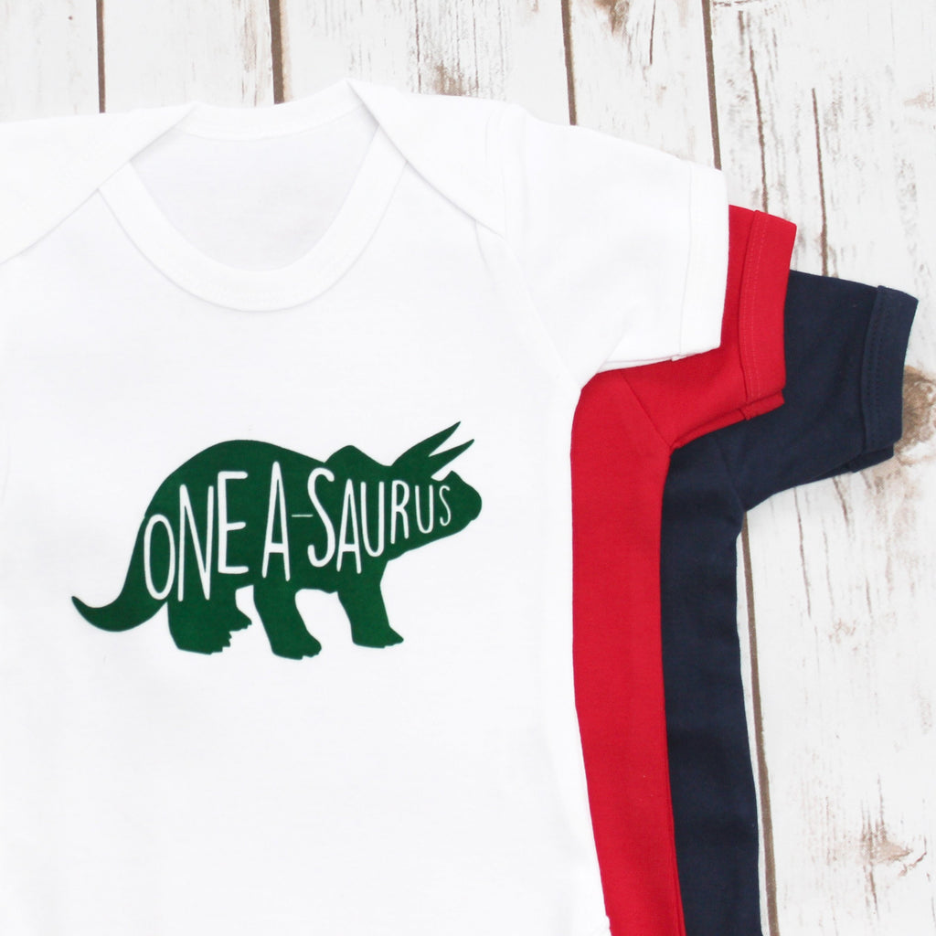 Dinosaur First Birthday Onesie - Betty Bramble