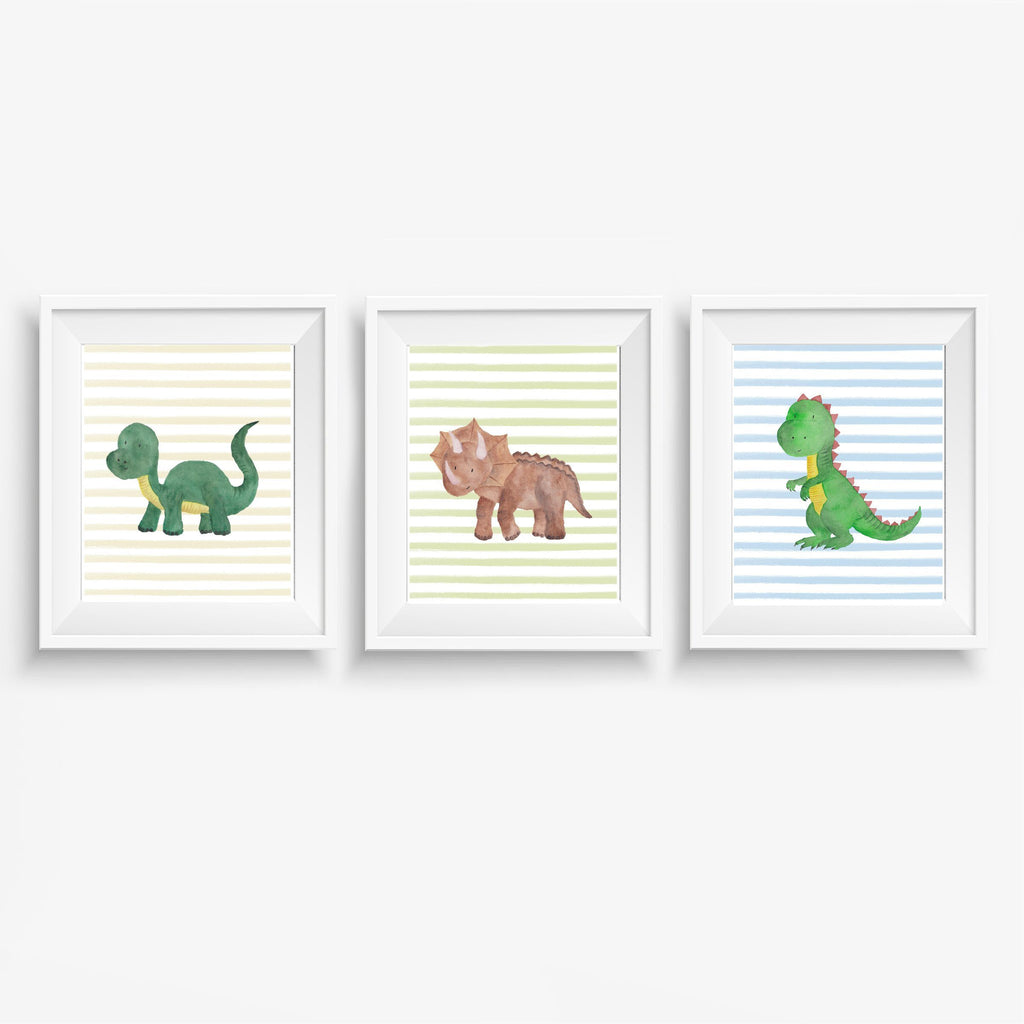 Dinosaur Nursery Art Print Set,Art Print - Betty Bramble