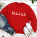 Fa La La Navy Christmas Sweatshirt