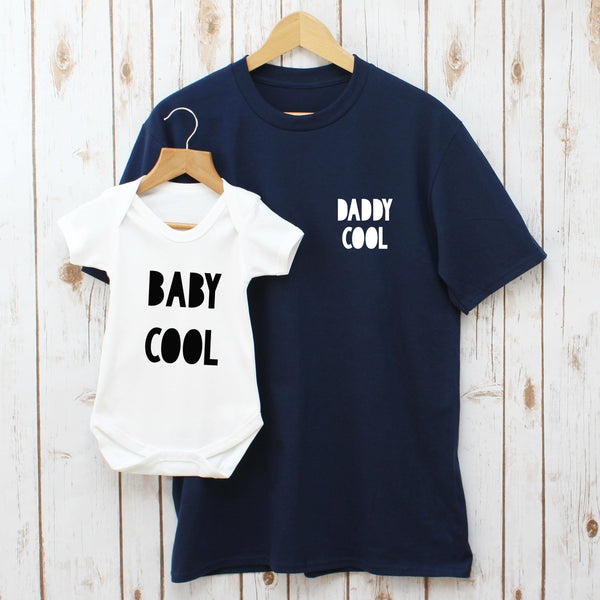 Daddy Cool and Baby Cool T Shirt Set, - Betty Bramble