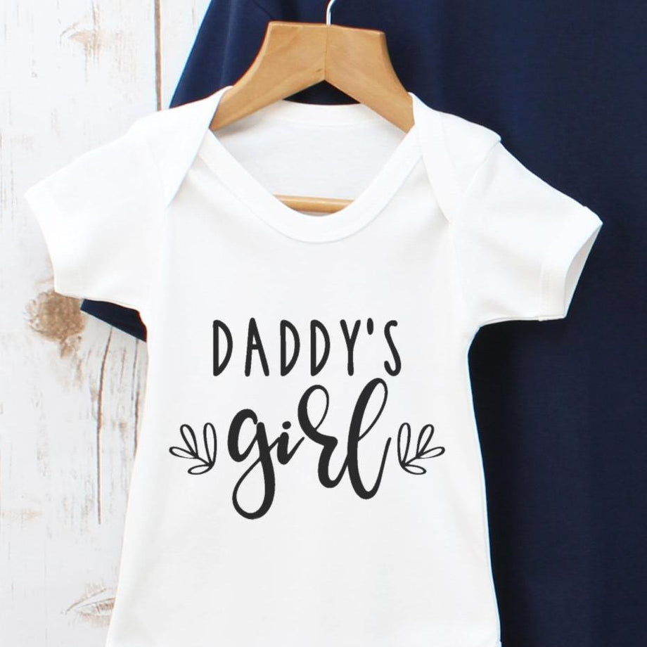 Father's Day Daddy And Baby Daughter Matching T Shirts by Betty