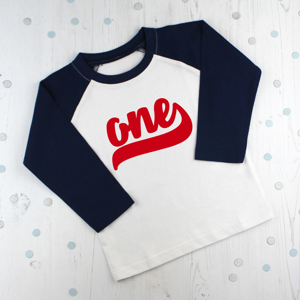 First Birthday Raglan T Shirt, - Betty Bramble