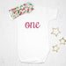 First Birthday Babygrow with Floral Headband - Betty Bramble