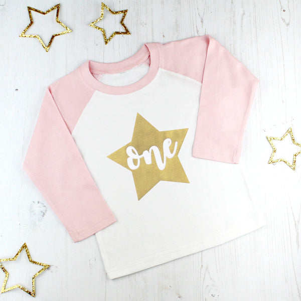 Girls First Birthday Star T Shirt, - Betty Bramble