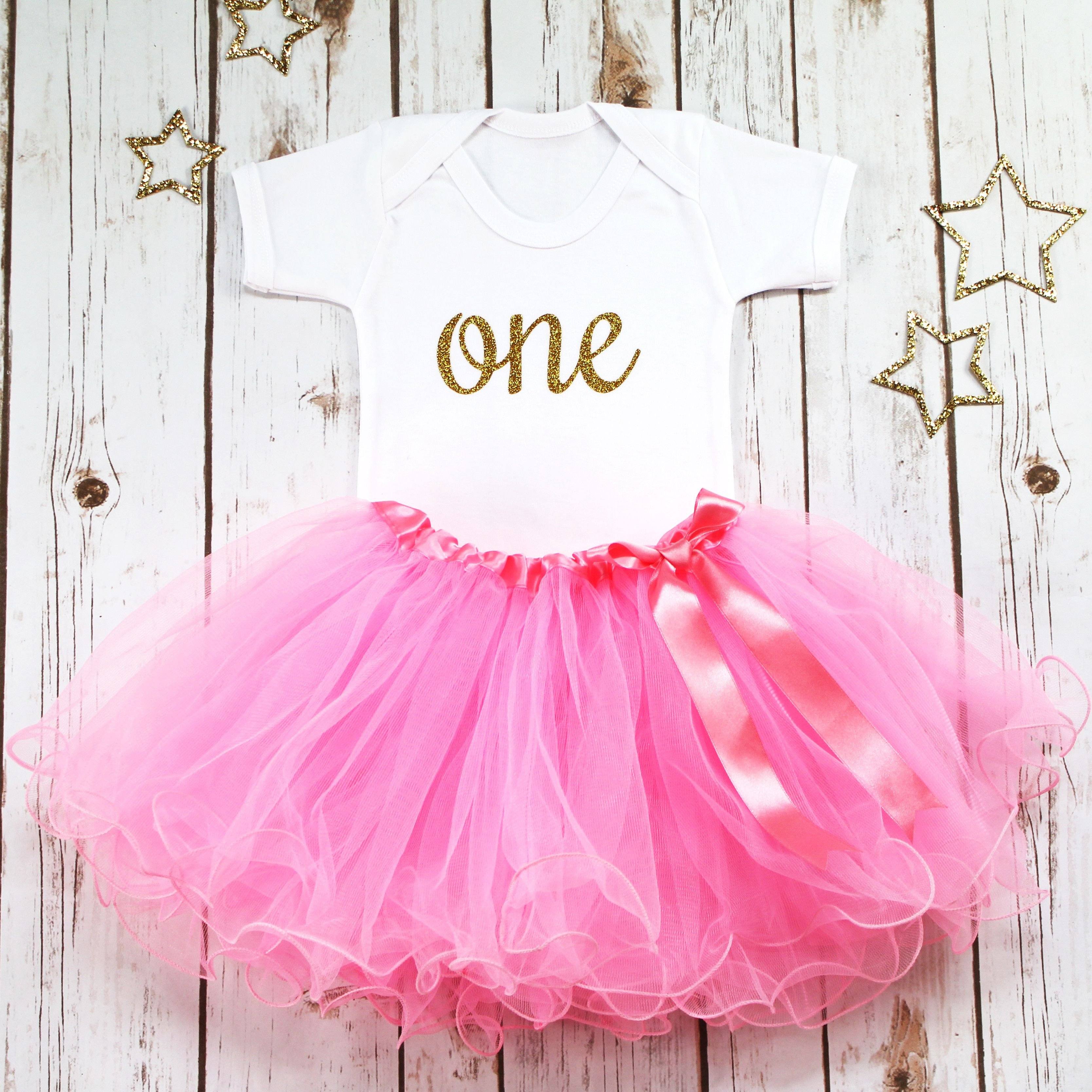Purple first birthday outfit top