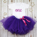 First Birthday Purple Tutu Outfit, - Betty Bramble
