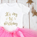 My First Birthday Pink Tutu Outfit, - Betty Bramble