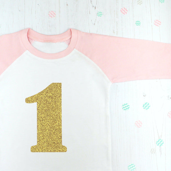 First Birthday Glitter T Shirt, - Betty Bramble