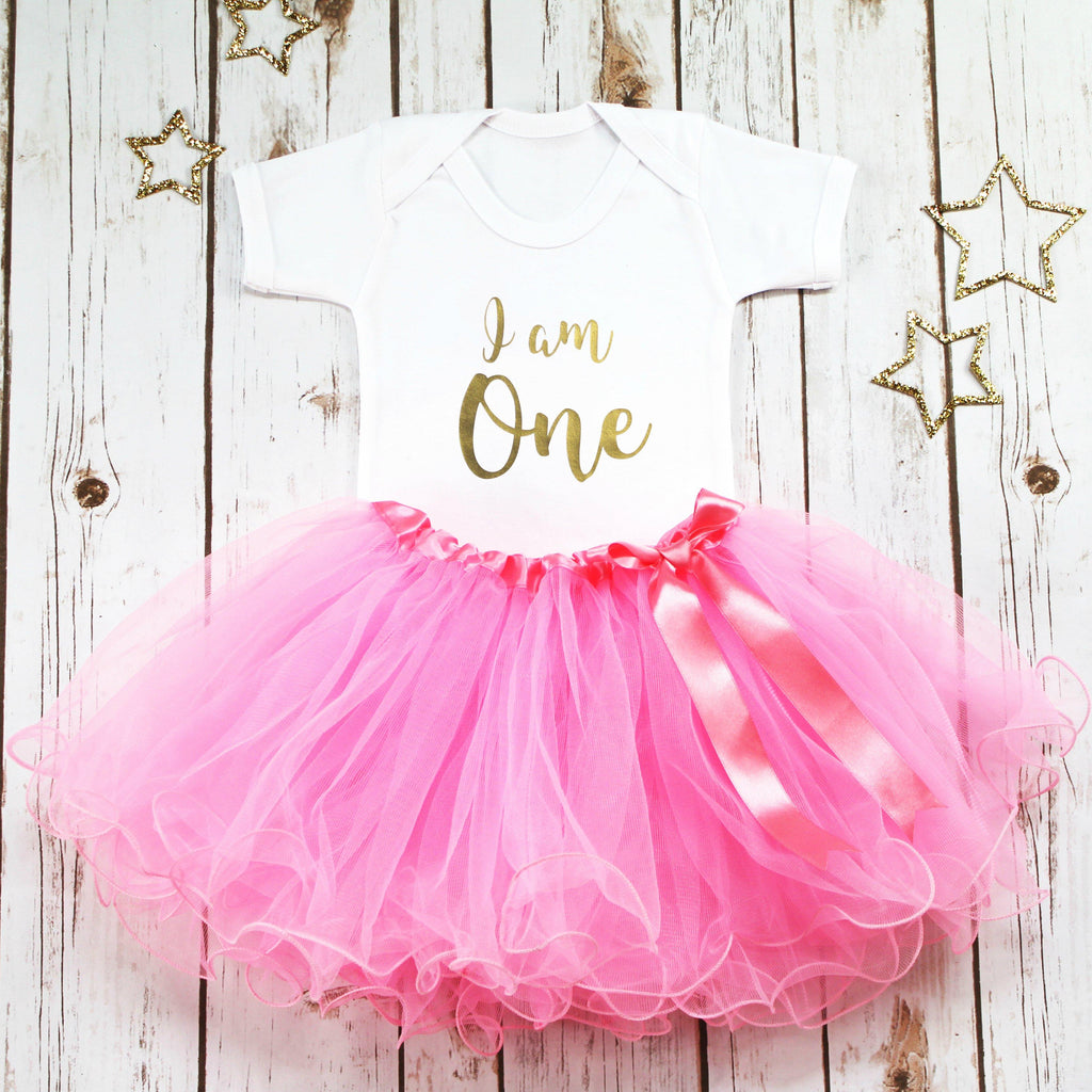 I am One First Birthday Tutu Outfit, - Betty Bramble