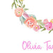 Personalised Floral Baby Girl Nursery Art Print,Art Print - Betty Bramble