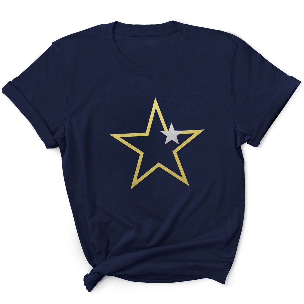 Gold Starstruck T-Shirt with Silver Mini Star