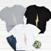 Ladies Glitter Lightning Bolt T Shirt