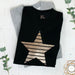 Rose Gold Glitter Star Ladies Sweatshirt