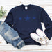 Triple Navy Glitter Stars Sweatshirt