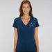 Organic Dark Blue T Shirt with Silver Stars