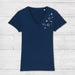 Organic Dark Blue T Shirt with Silver Stars