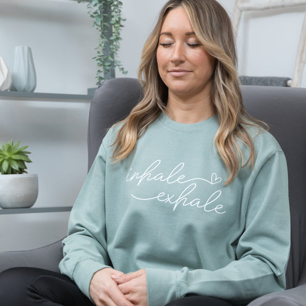 Inhale Exhale Ladies Sweatshirt
