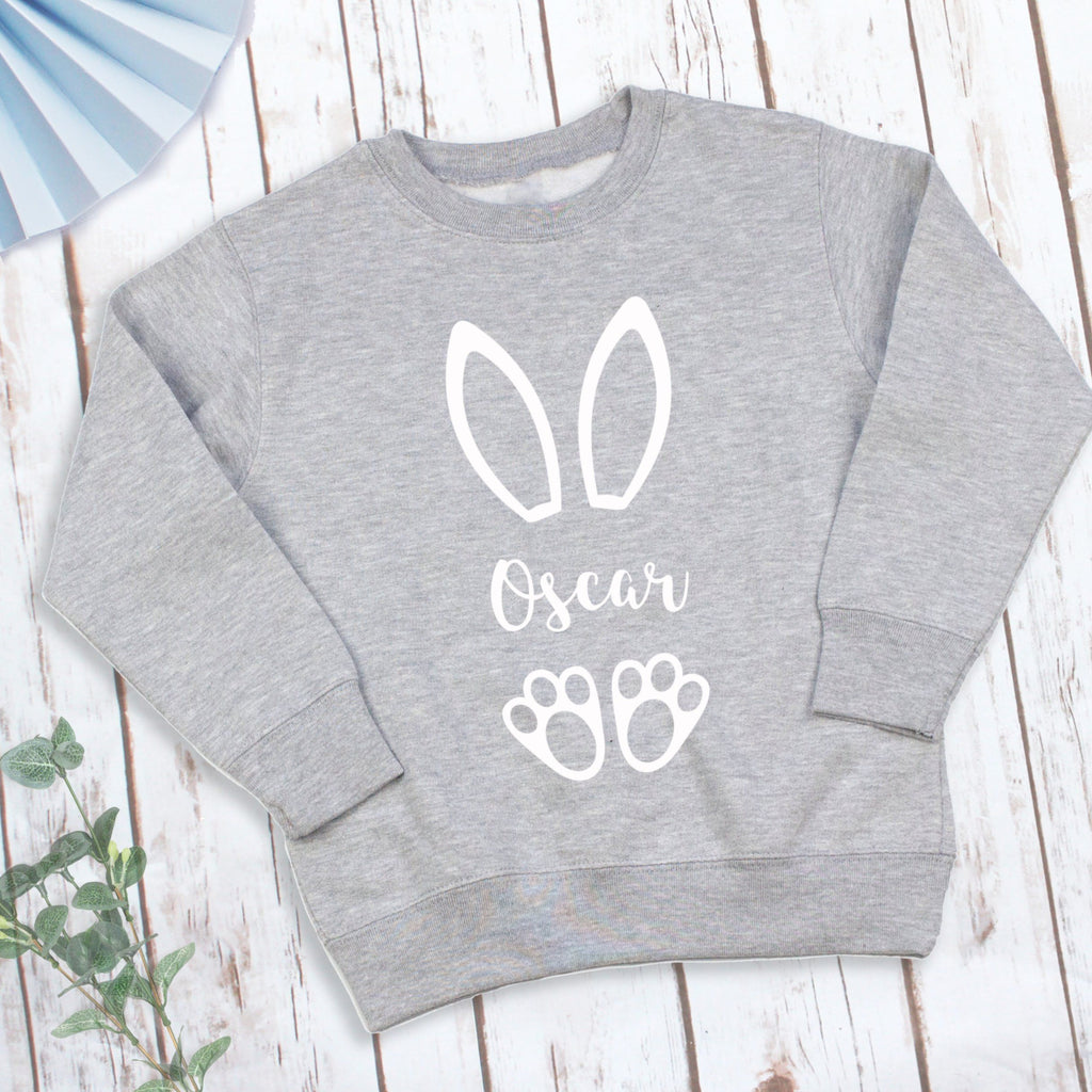 Easter Bunny Children's Sweatshirt With Name, - Betty Bramble