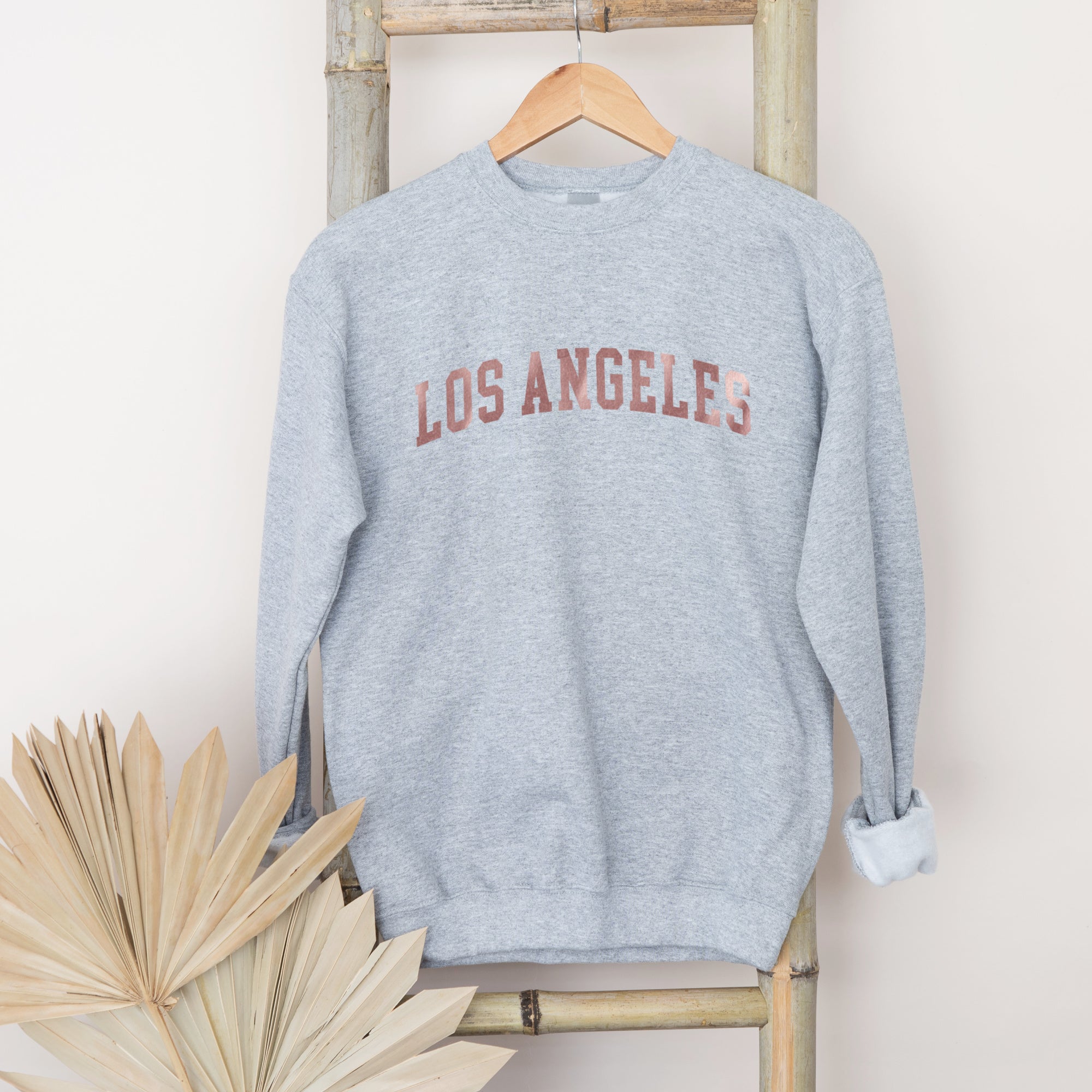 Los Angeles Rose Gold Grey Sweatshirt
