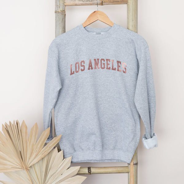 Los Angeles Rose Gold Grey Sweatshirt
