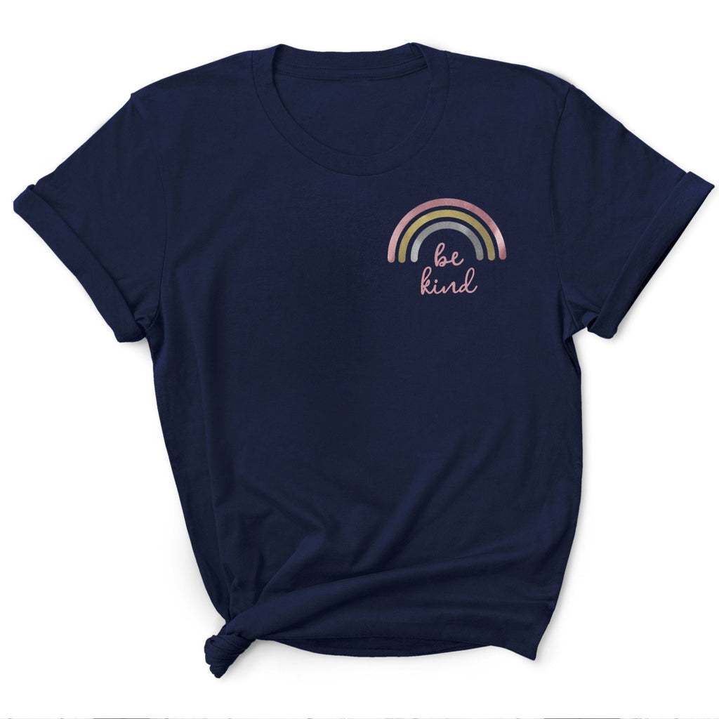 Ladies Rainbow T-Shirt 'Be Kind', - Betty Bramble