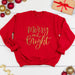 Ladies Christmas Jumper - Merry & Bright in Red,Christmas - Betty Bramble