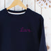 Ladies Embroidered Love Sweatshirt,Ladies Sweatshirt - Betty Bramble