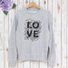 Ladies Floral Love Sweatshirt,Ladies Sweatshirt - Betty Bramble