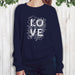 Ladies Floral Love Sweatshirt,Ladies Sweatshirt - Betty Bramble