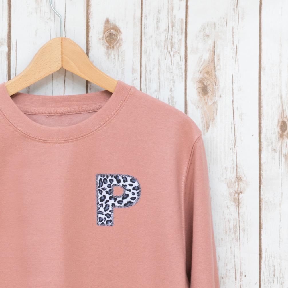 Ladies Leopard Print Personalised Sweatshirt,Ladies Sweatshirt - Betty Bramble