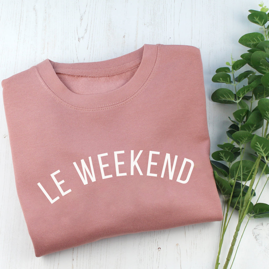 Le Weekend Dusky Pink Sweatshirt