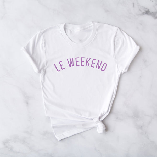 Ladies Lilac Le Weekend T Shirt