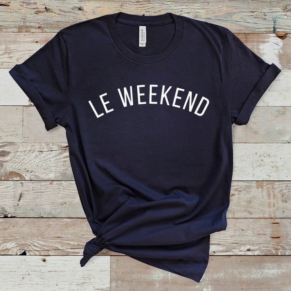 Ladies Navy Le Weekend T Shirt