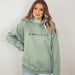Sage Green Mini Leopard Stars Hooded Sweatshirt