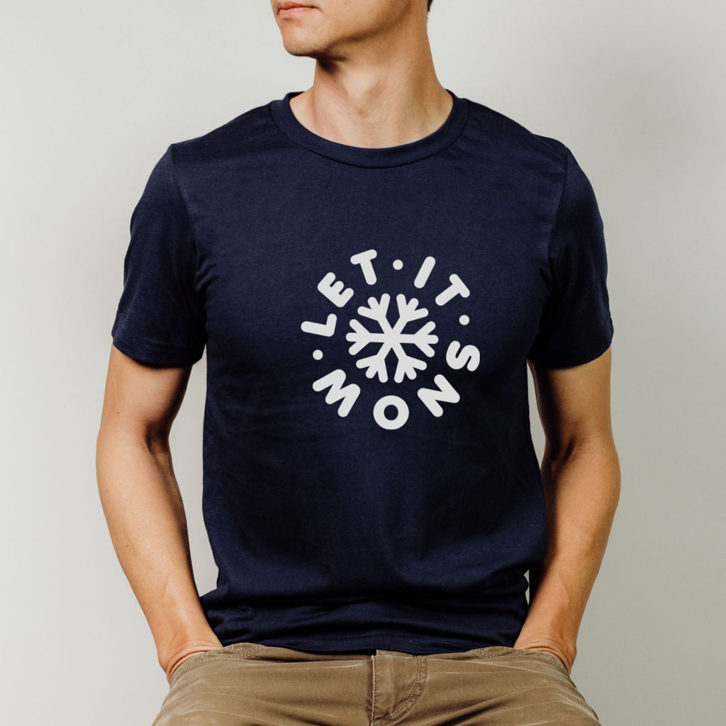 Let it Snow Men's Christmas T Shirt - Express Delivery Available At Betty Bramble