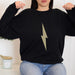 Gold Glitter Lightning Bolt Sweatshirt