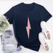 Ladies Glitter Lightning Bolt T Shirt