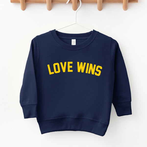 Children's Love Wins Navy and Yellow Sweatshirt