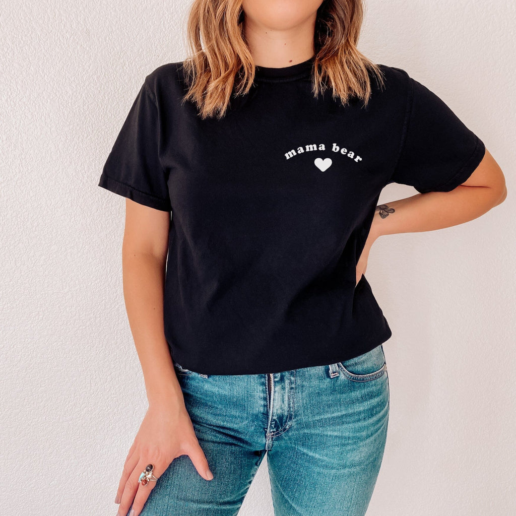 Mama Bear Ladies T-Shirt with Heart
