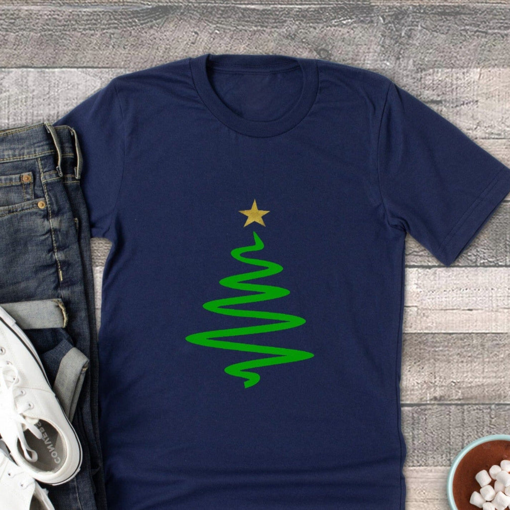 Men's Forest Green Christmas Tree T-Shirt - Express Delivery Available At Betty Bramble