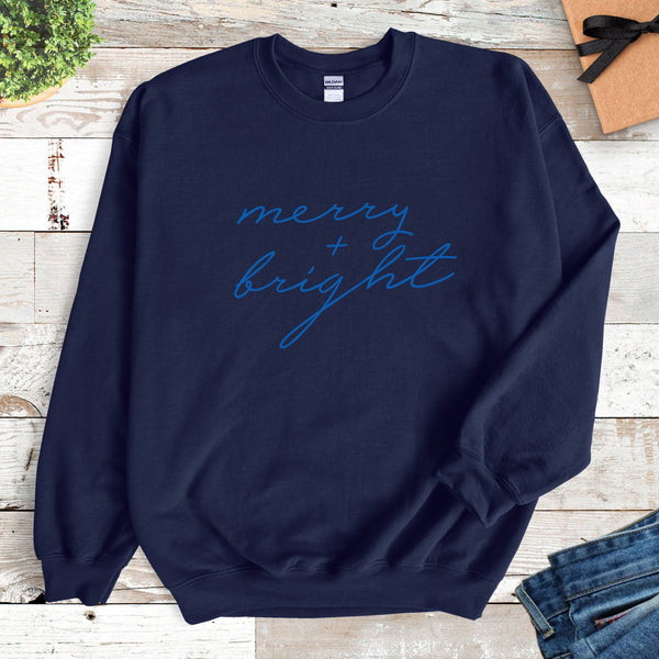 Men's Merry and Bright Christmas Sweatshirt
