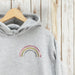Metallic Rainbow Hooded Sweatshirt,Ladies Sweatshirt - Betty Bramble