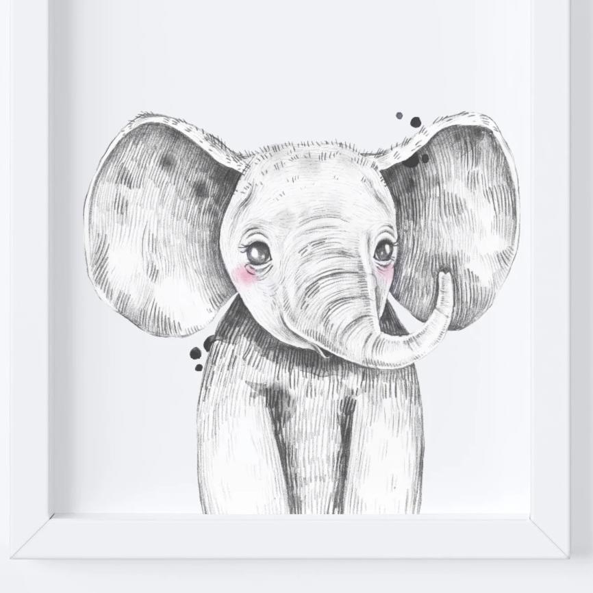 Monochrome shop nursery prints