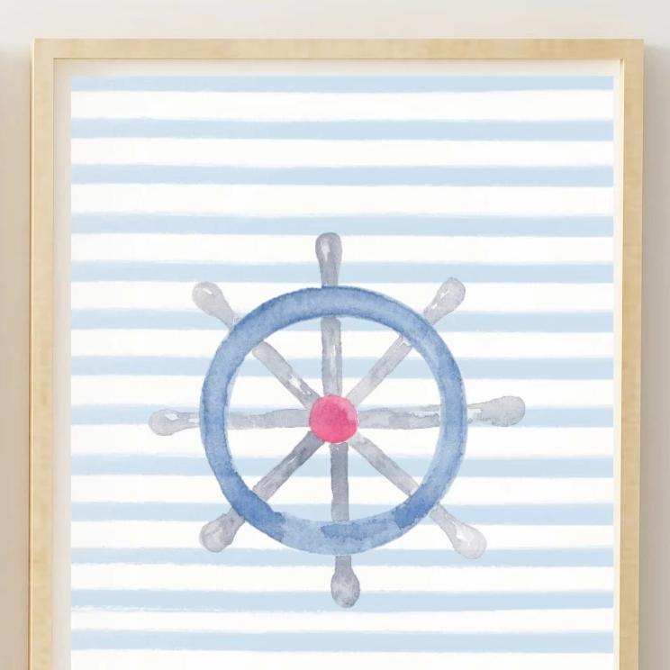 Sailing Boat Nautical Nursery Art Prints,Art Print - Betty Bramble