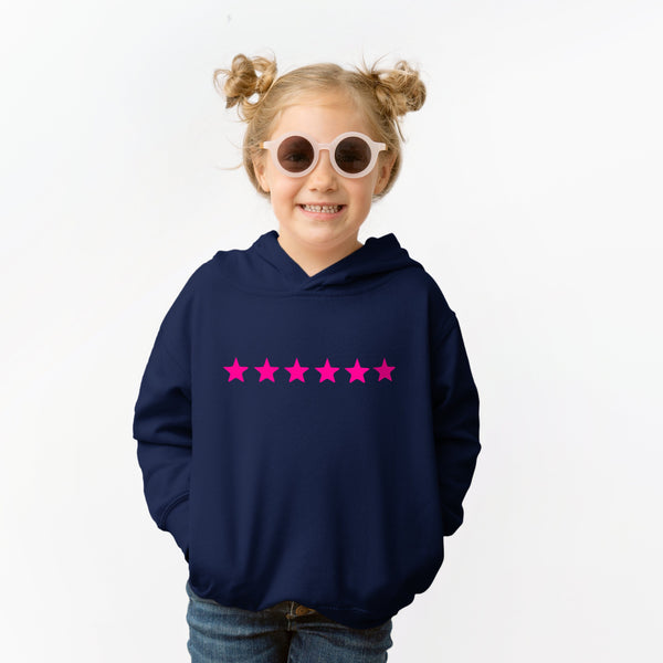 Pink Neon Stars Children's Hoodie