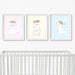 Pastel Woodland Nursery Art Print Set,Art Print - Betty Bramble