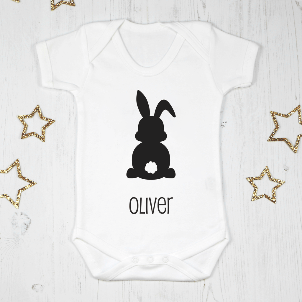 Personalised Easter Bunny Baby Bodysuit, - Betty Bramble