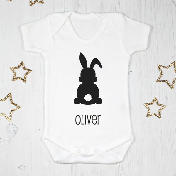 Personalised Easter Bunny Baby Bodysuit, - Betty Bramble