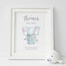 Personalised Elephant New Baby Nursery Print,Art Print - Betty Bramble
